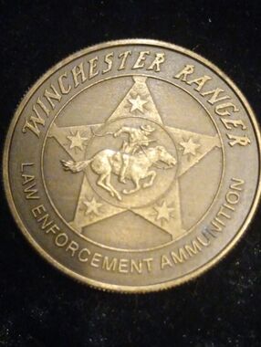 Ranger Law Enforcement Ammunition Commemorative Coin - Gold Tone